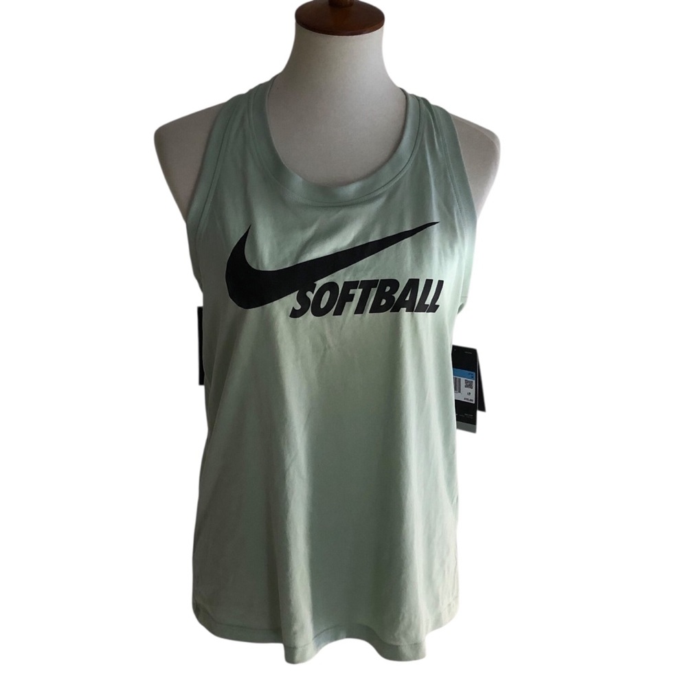 NIKE NWT Women’s Softball Tank Mint Green Sz Medium